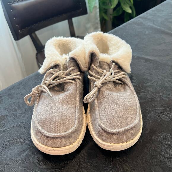 Hey dude Britt charcoal booties women 9 - Picture 3 of 8